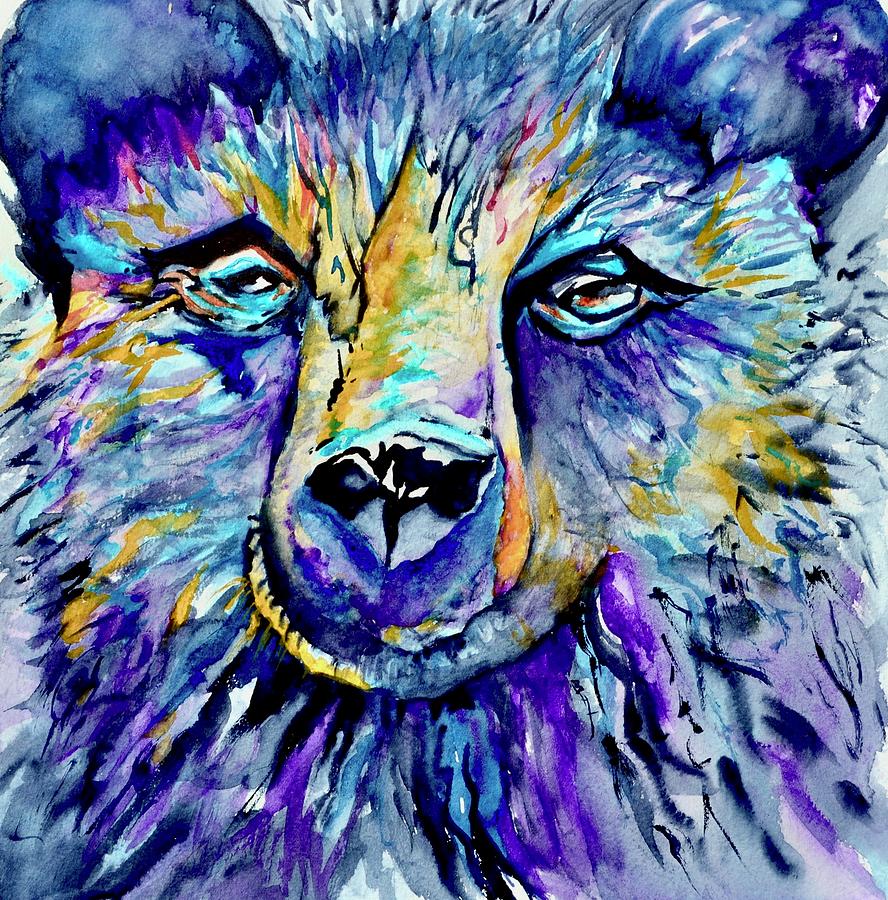 Bearly Awake Painting by Beverley Harper Tinsley