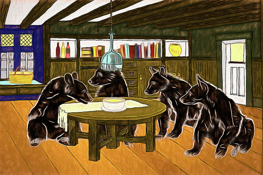 Bears at Home Digital Art by John Haldane