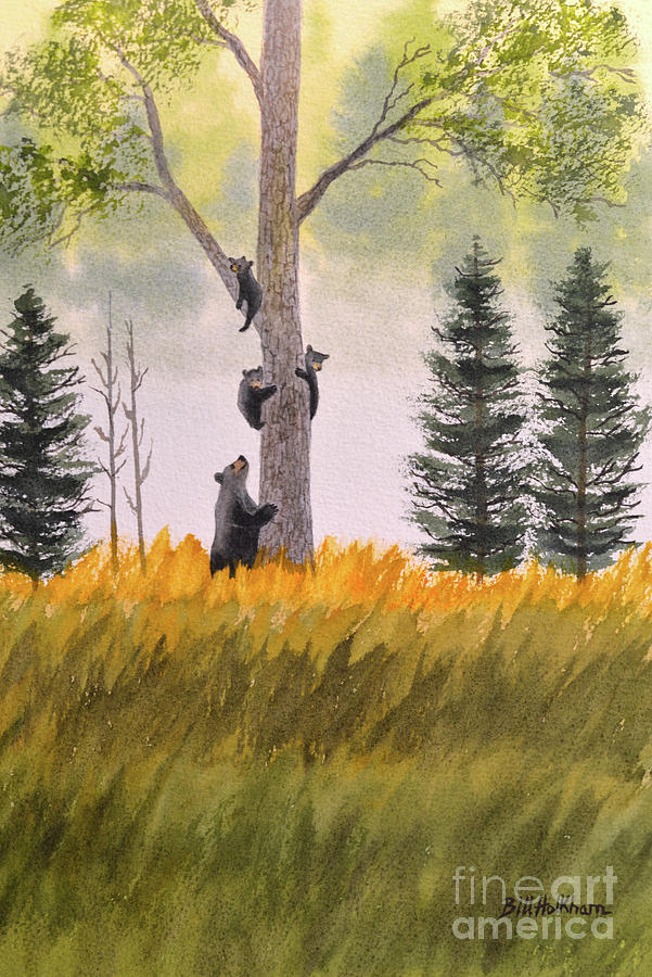Bears In The Blue Ridge Mountains Painting