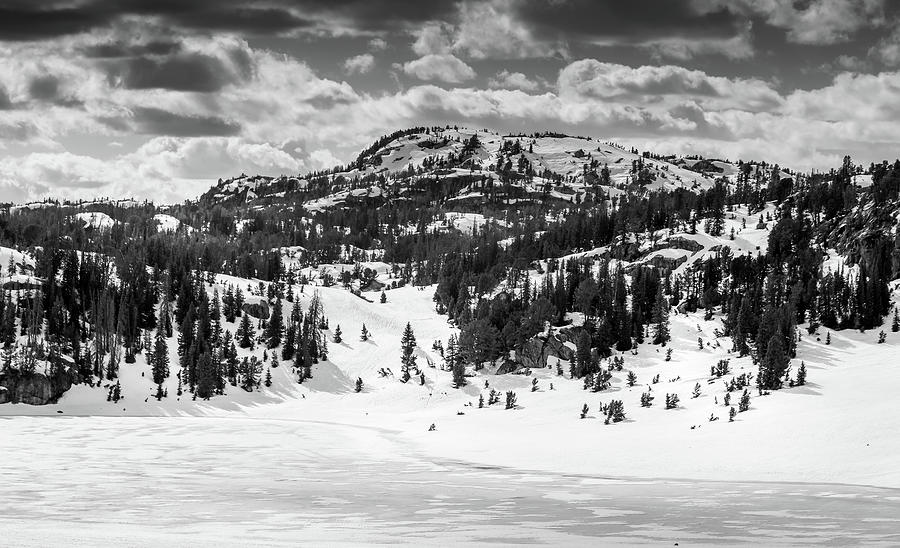 Beartooth Mountain Landscape Black And White Photograph by Dan Sproul
