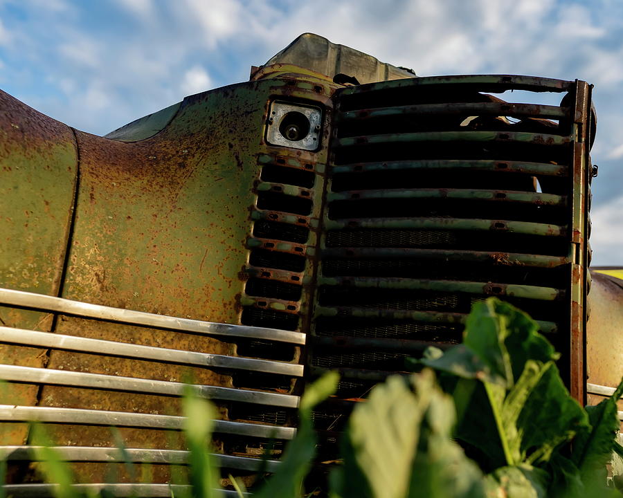Beast of a grill sitting in the weeds Photograph by Art Whitton