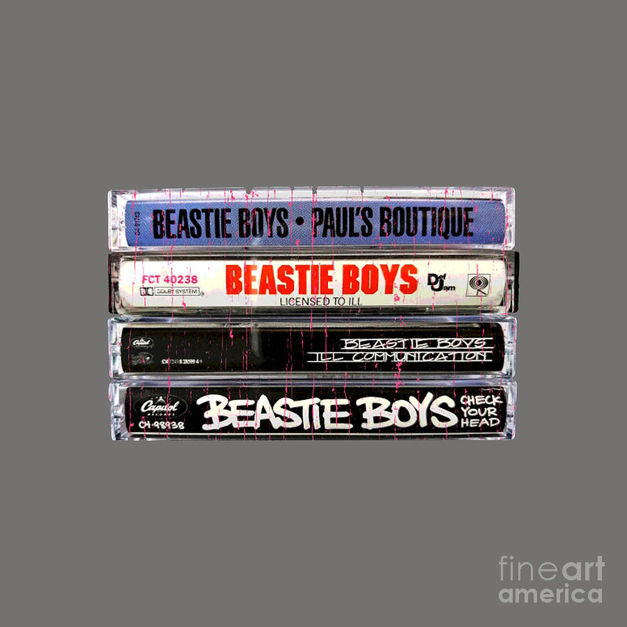 Beastie Boys Drawing - Beastie Boys Cassette by Hafshah Uyainah