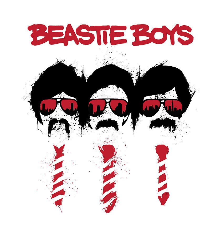 Music Drawing - Beastie Boys by Mina Wati
