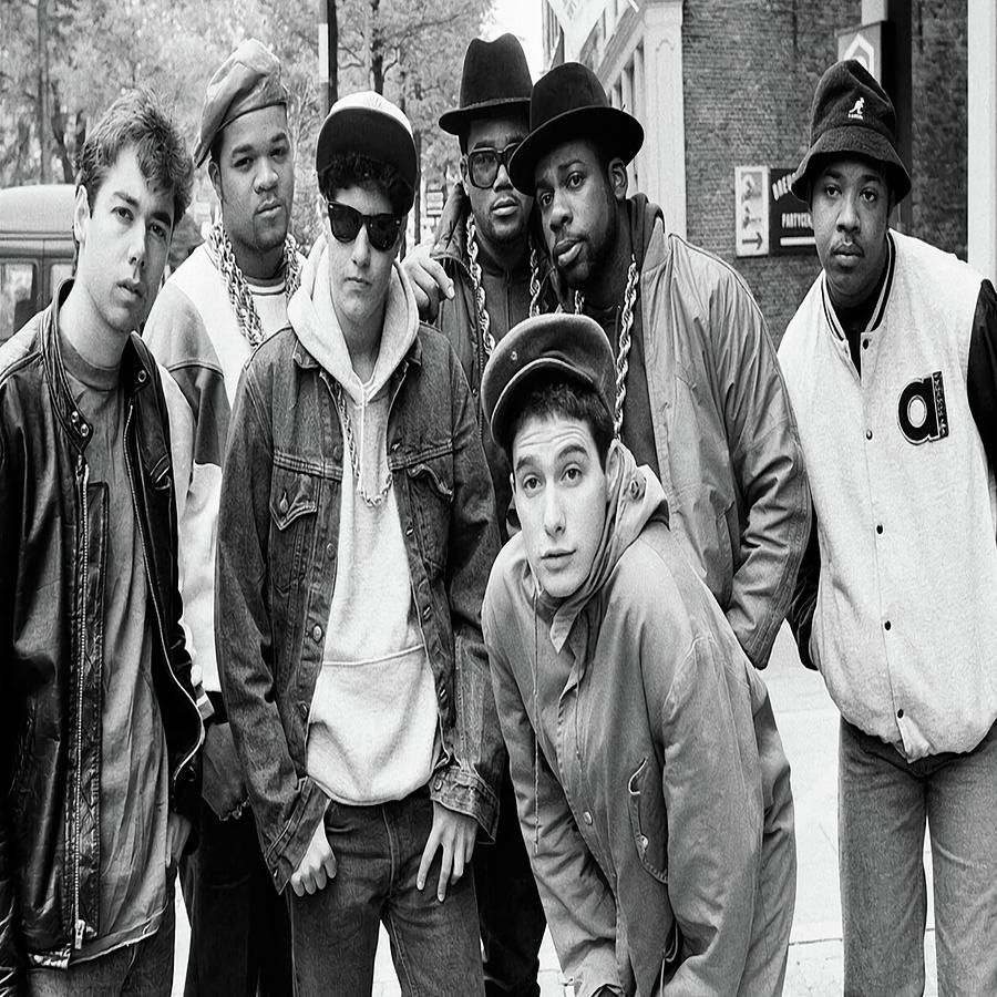 Music Photograph - Beastie Boys Run DMC Amsterdam 1987 by Beastie Boys