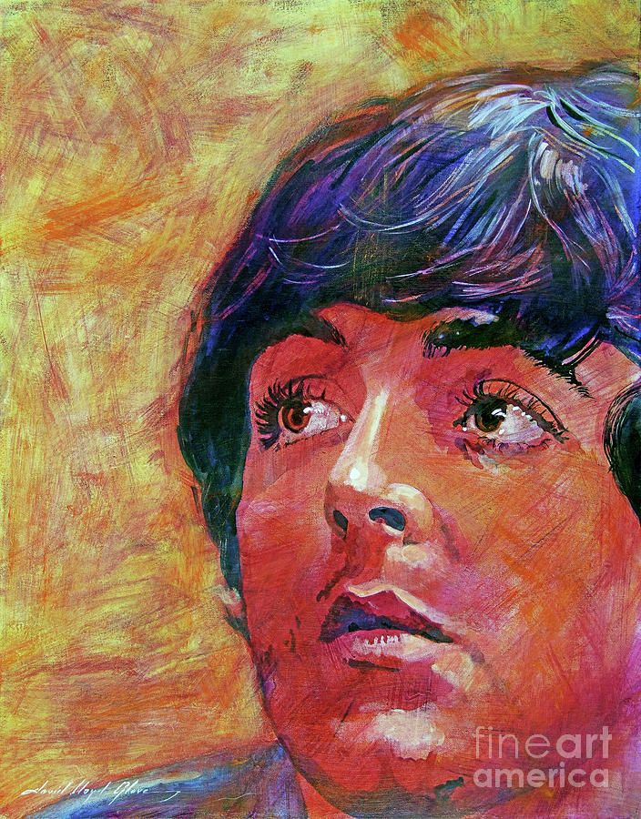 Beatle Paul Painting by David Lloyd Glover