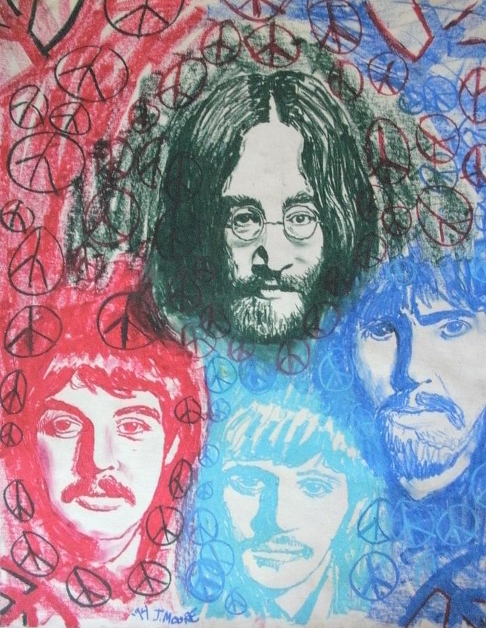 Beatles Pastel by Jeremy Moore