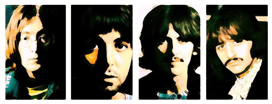 Beatles Painting - Beatles portrait painting Lennon, McCartney, Harrison and Starr by Artista Fratta Beatles Painting - Beatles portrait painting Lennon, McCartney, Harrison and Starr by Artista Fratta