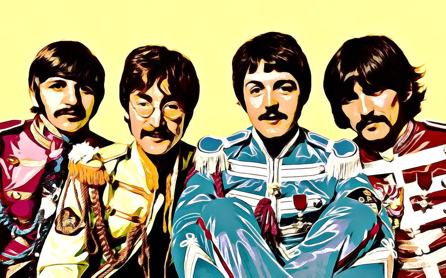 Beatles Sgt. Pepper's Painting Lennon, Mccartney, Harrison And Starr 