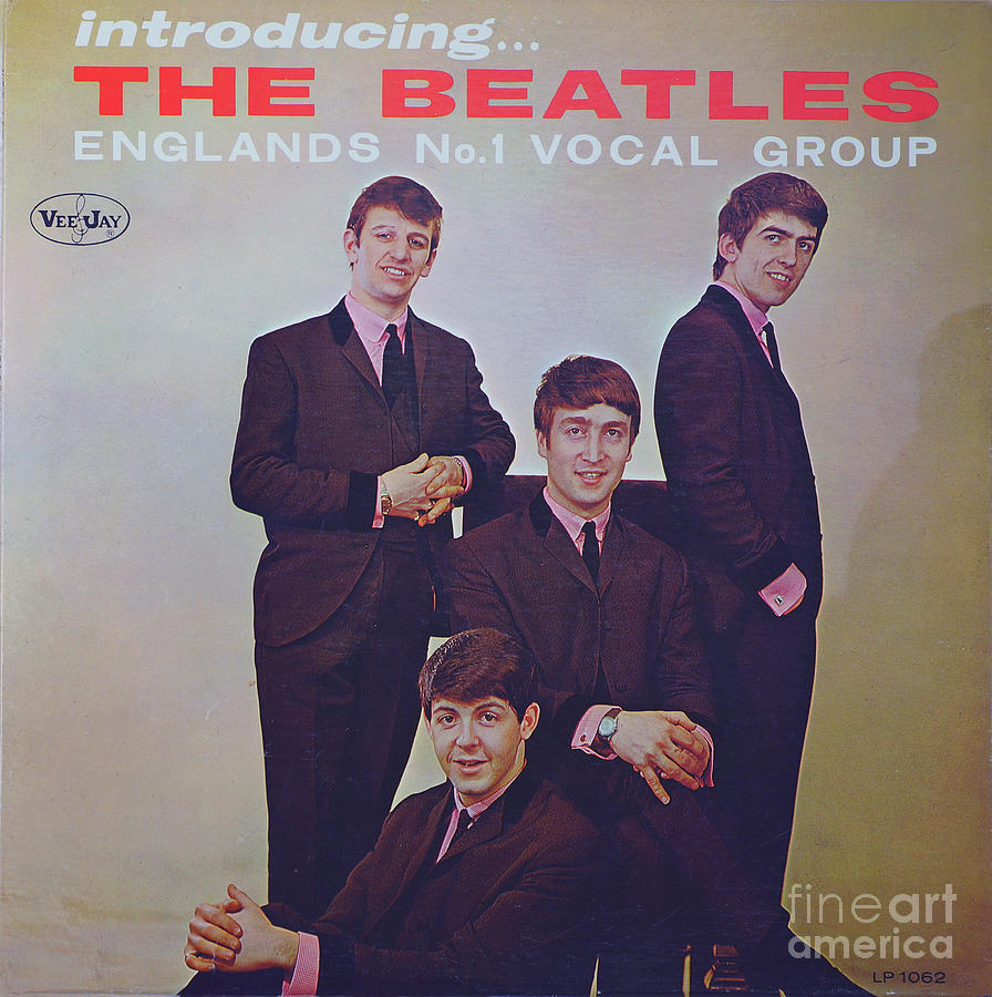Beatles Vee Jay Cover introducing Photograph by Larry Nieland