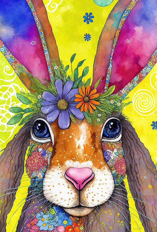 Beatrice the Bunny Digital Art by Lisa S Baker