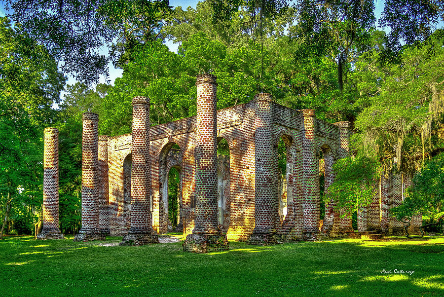 Sunrays Photograph - Beaufort SC Old Sheldon Church Ruins 888 South Carolina Architectural Art by Reid Callaway