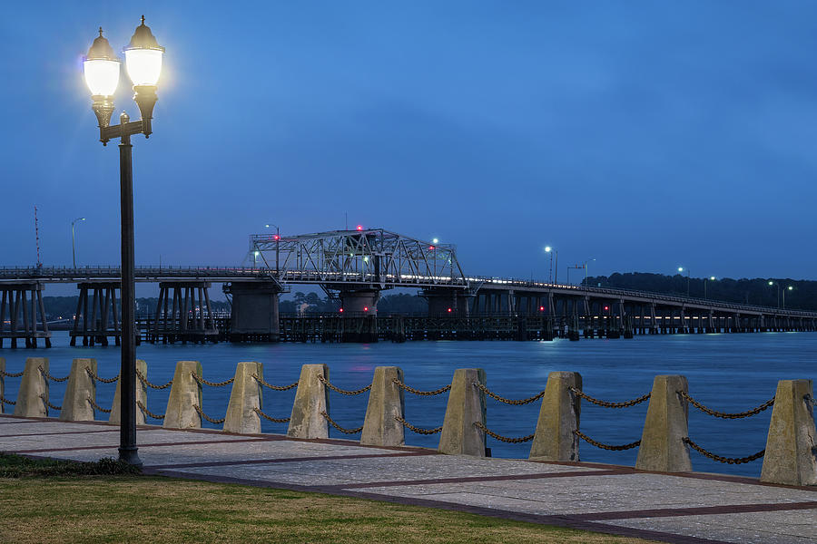 Beaufort Waterfront at Twilight, South Carolina Photograph by Dawna Moore Photography