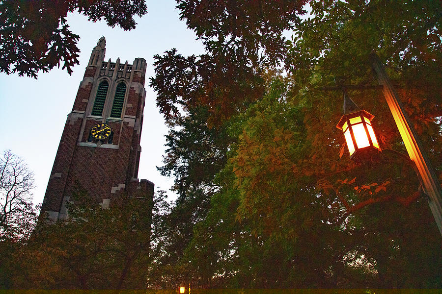 Beaumont Tower At Sunrise With Lamp Photograph