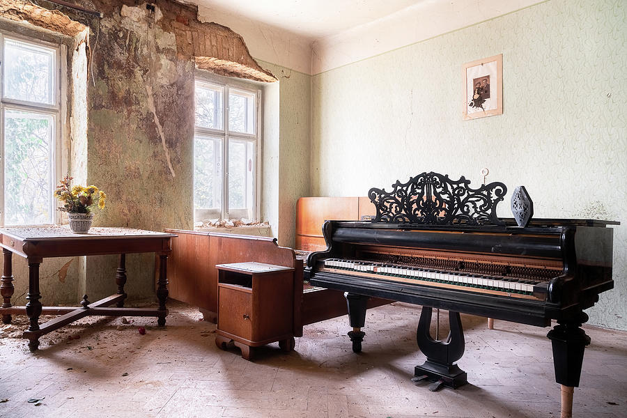 Beautiful Abandoned Piano Photograph by Roman Robroek
