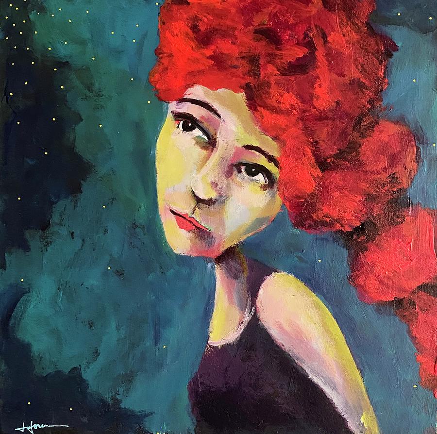 Whimsy Painting - Beautiful and Possibly Unsuitable by Jen Jovan
