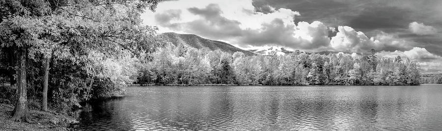 Beautiful Autumn Black and White at Indian Boundary Lake Photograph by Debra and Dave Vanderlaan