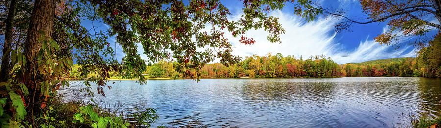 Beautiful Autumn Lake at Indian Boundary Photograph by Debra and Dave Vanderlaan