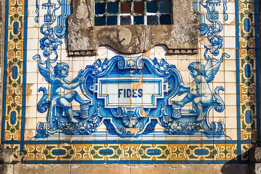 Beautiful azulejos decoration in Porto Photograph by Luisapuccini