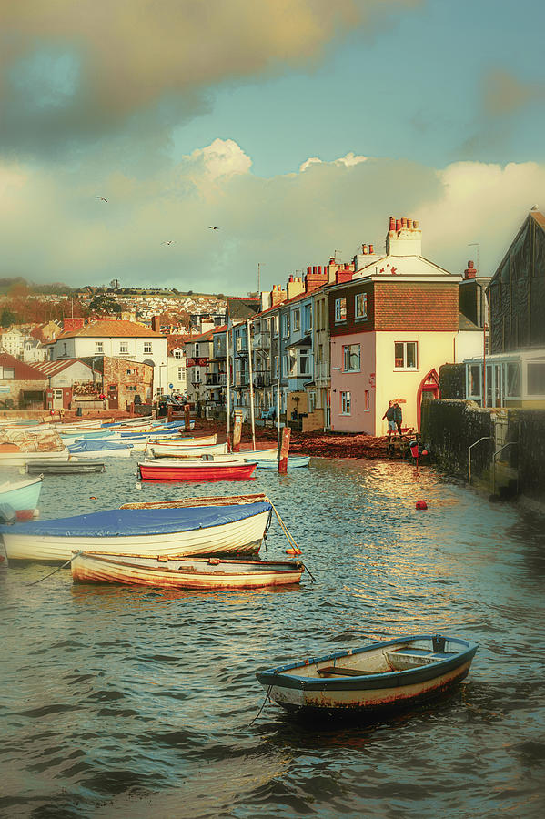 Evening Photograph - Beautiful Back Beach Teignmouth by A J Paul Evening Photograph - Beautiful Back Beach Teignmouth by A J Paul