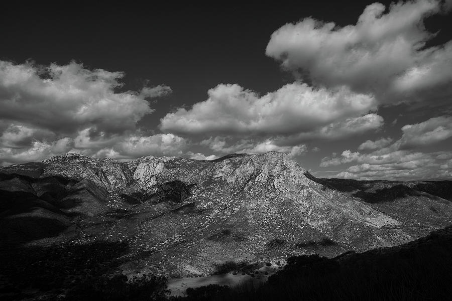 Beautiful Black and White El Cajon Mountain San Diego County Photograph by TM Schultze