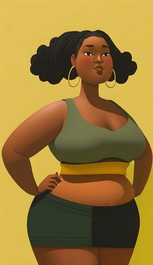 Beautiful Black Curvy girl by OnionMarket 