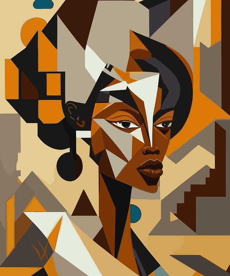 Beautiful Black woman Painting by Judith Scholtz - Fine Art America