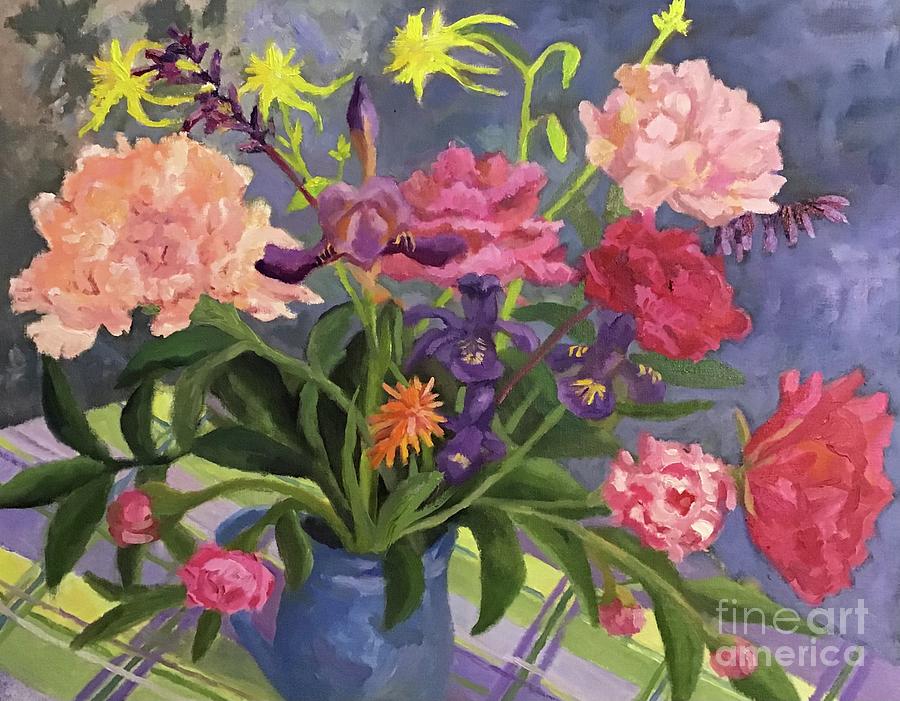 Beautiful Blooms Painting by Anne Marie Brown