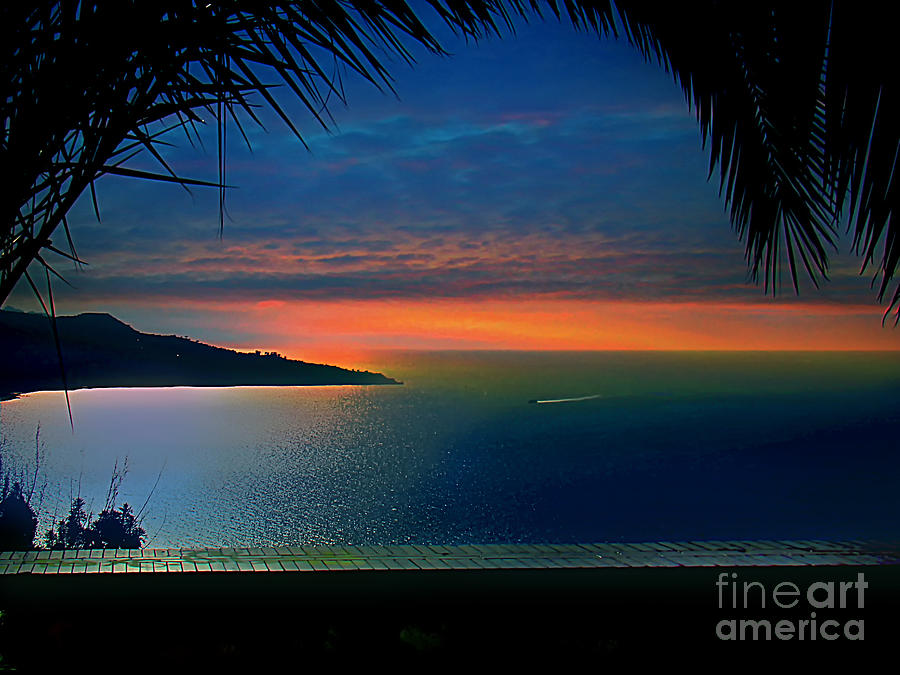 Beautiful Blue Bay Of Naples II Photograph by Al Bourassa
