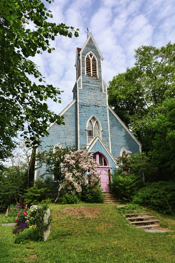 Beautiful Blue Church Photograph