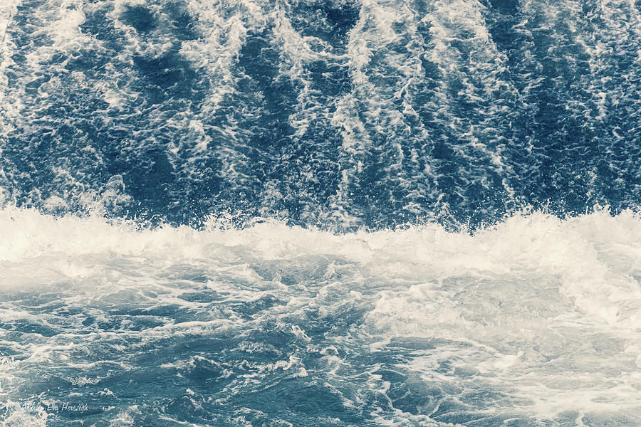 Beautiful Blue Crashing Waves with Cool Water Splash Photograph by Andreea Eva Herczegh