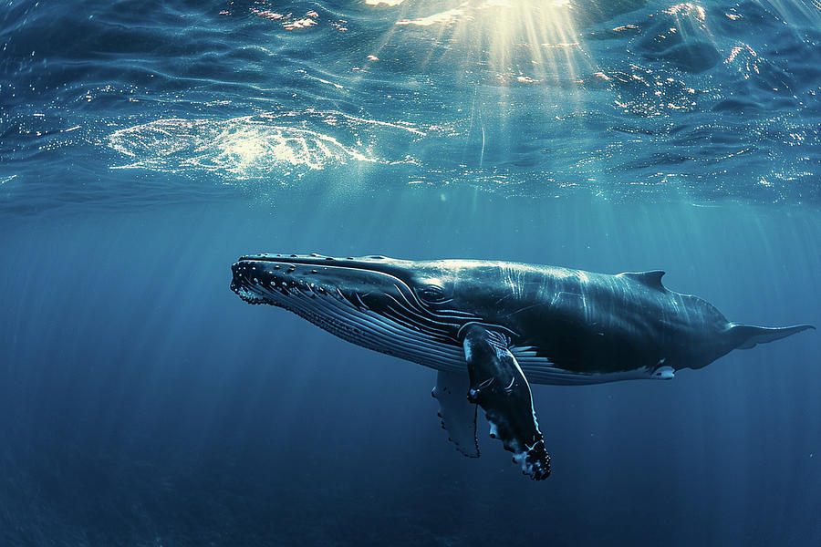 Beautiful Blue Whale Digital Art by Jett Garrison - Fine Art America