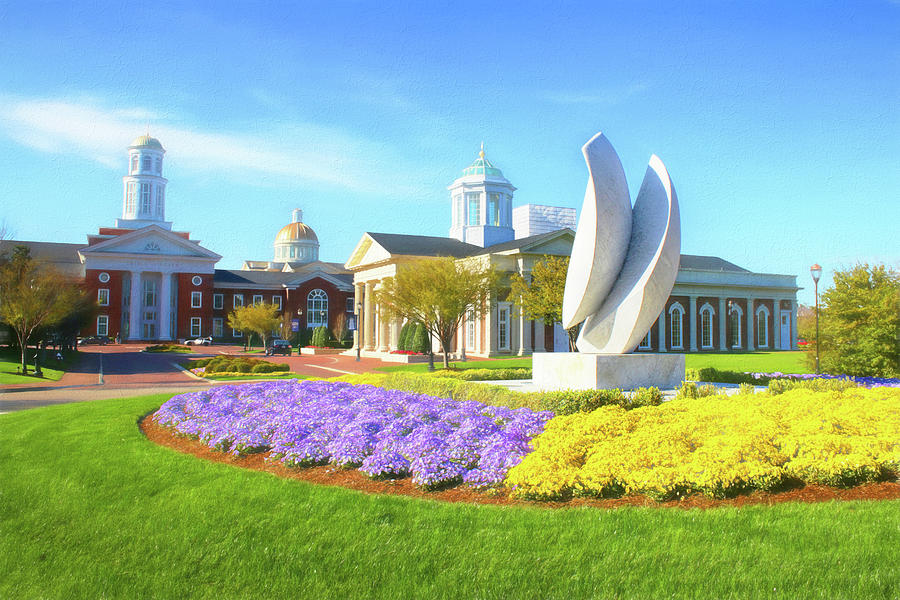 Beautiful Christopher Newport University in Springtime   Photograph by Ola Allen