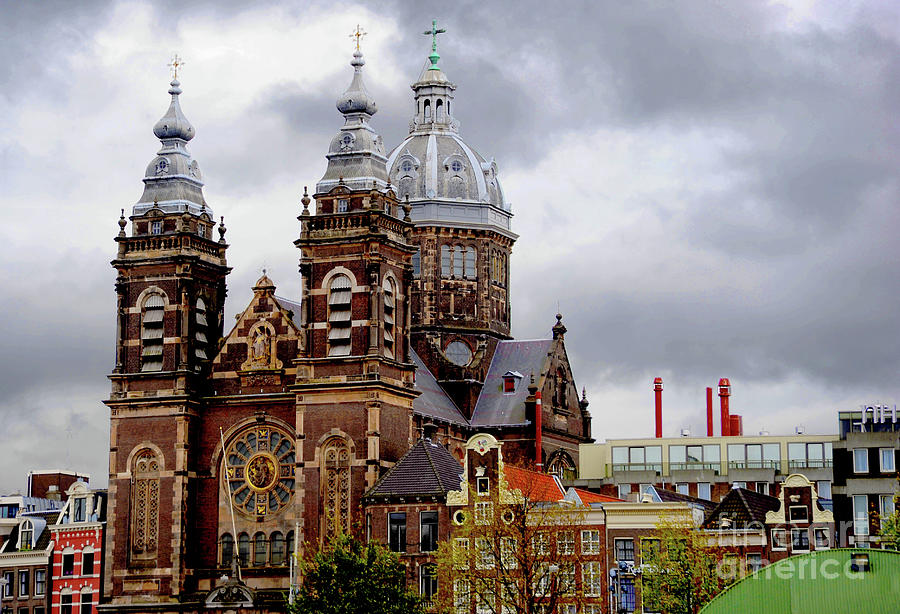Beautiful church Basilica of St. Nicholas, Amsterdam Netherlands	 Photograph by Gunther Allen