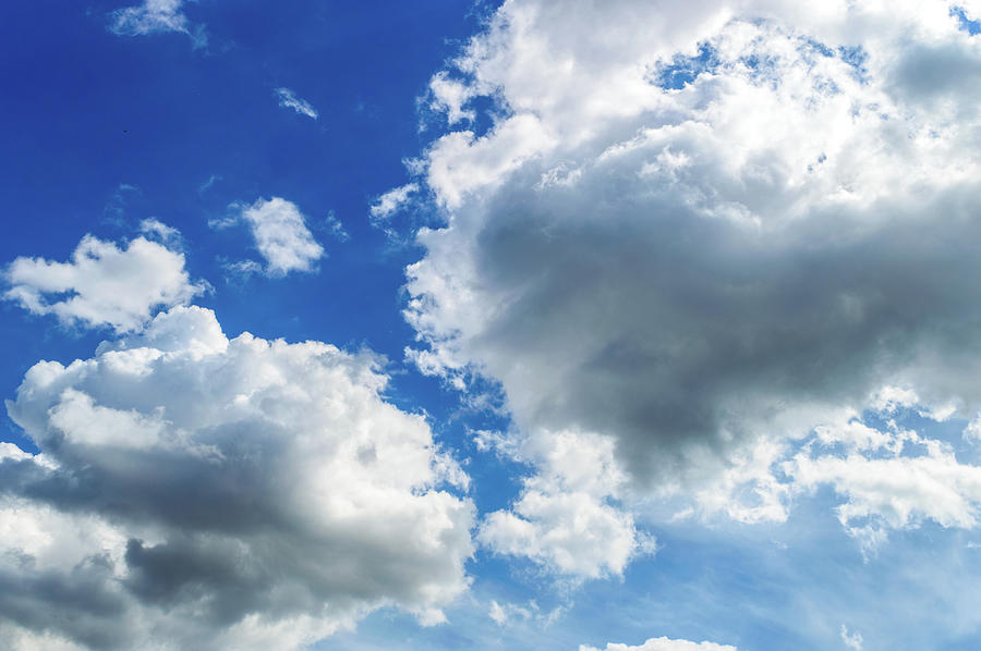 Beautiful clouds against a blue sky background Photograph by Tamas Suto ...