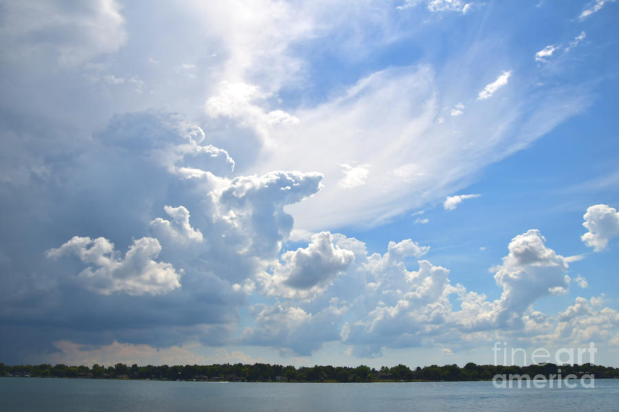 Beautiful Clouds Over Grand Island August 17, 2022 Photograph by Sheila Lee