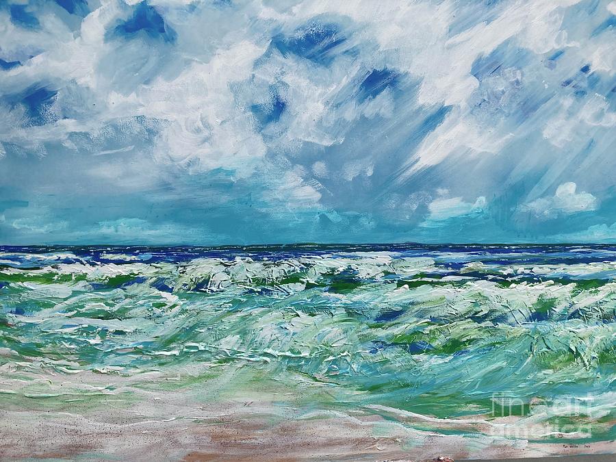 Beautiful Day AT The Beach Painting by Patrick Grills