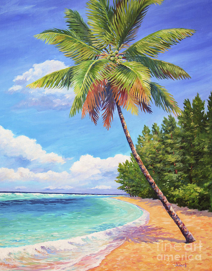 Beach Painting - Beautiful Day by John Clark