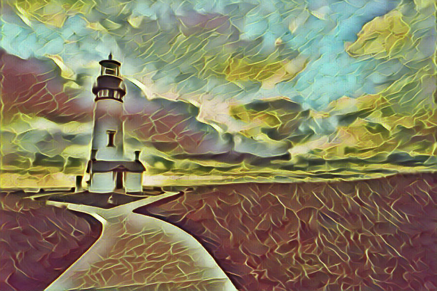 Beautiful Digital Lighthouse Photograph