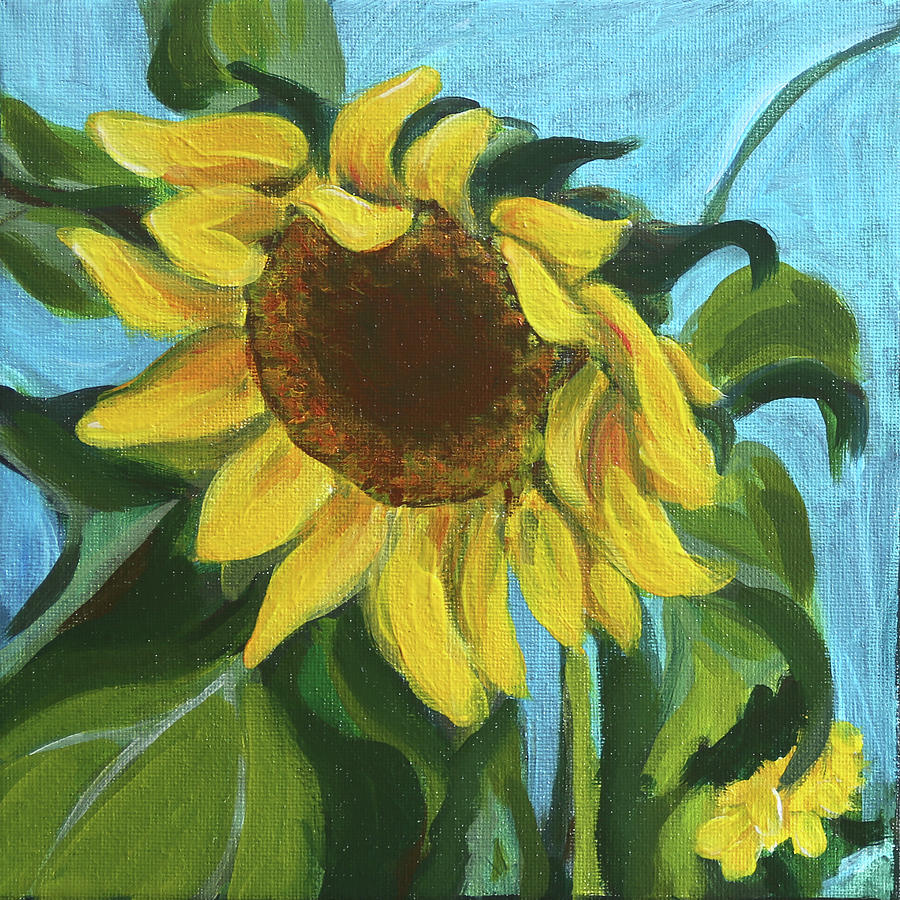 Sunflower Painting - Beautiful Dignity by Trina Teele