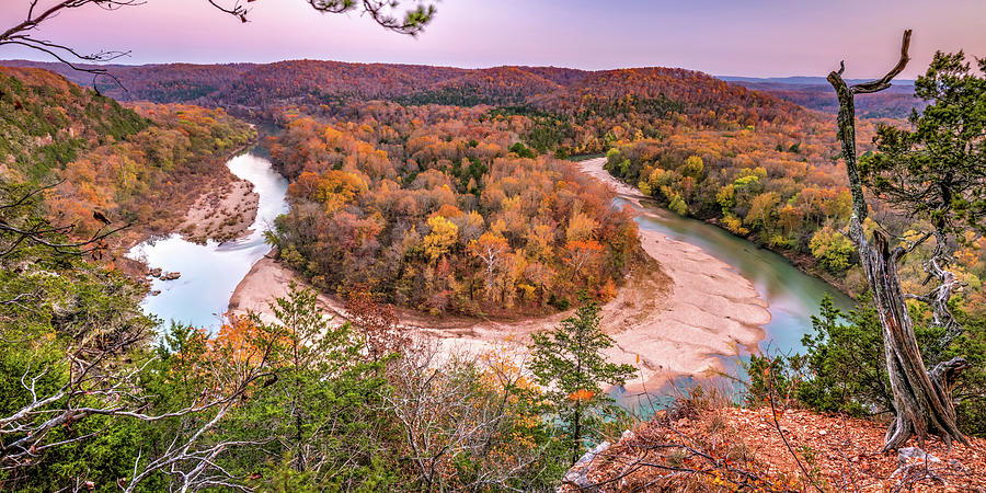 Beautiful Evening At Red Bluff Overlook Horseshoe Bend - Buffalo ...