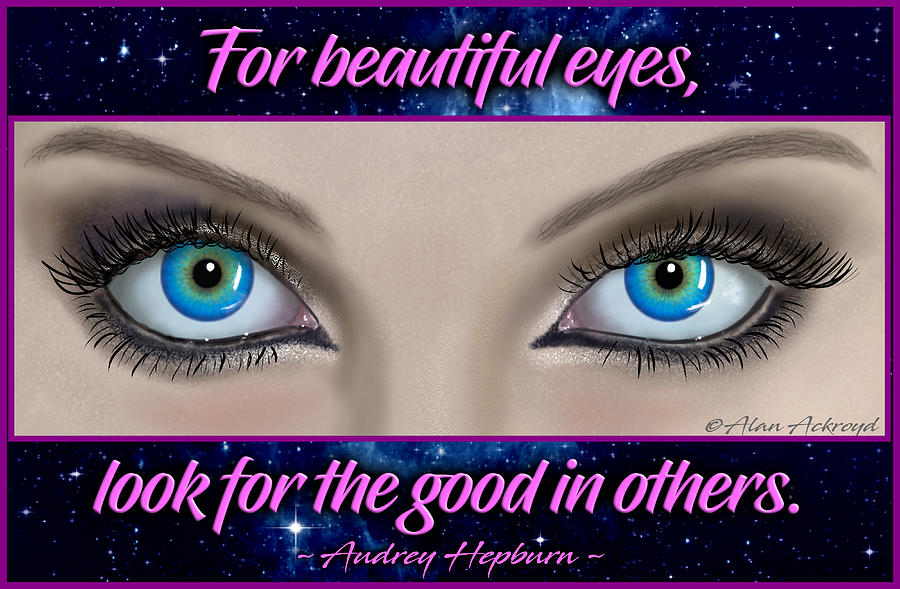 Beautiful Eyes Digital Art by Alan Ackroyd