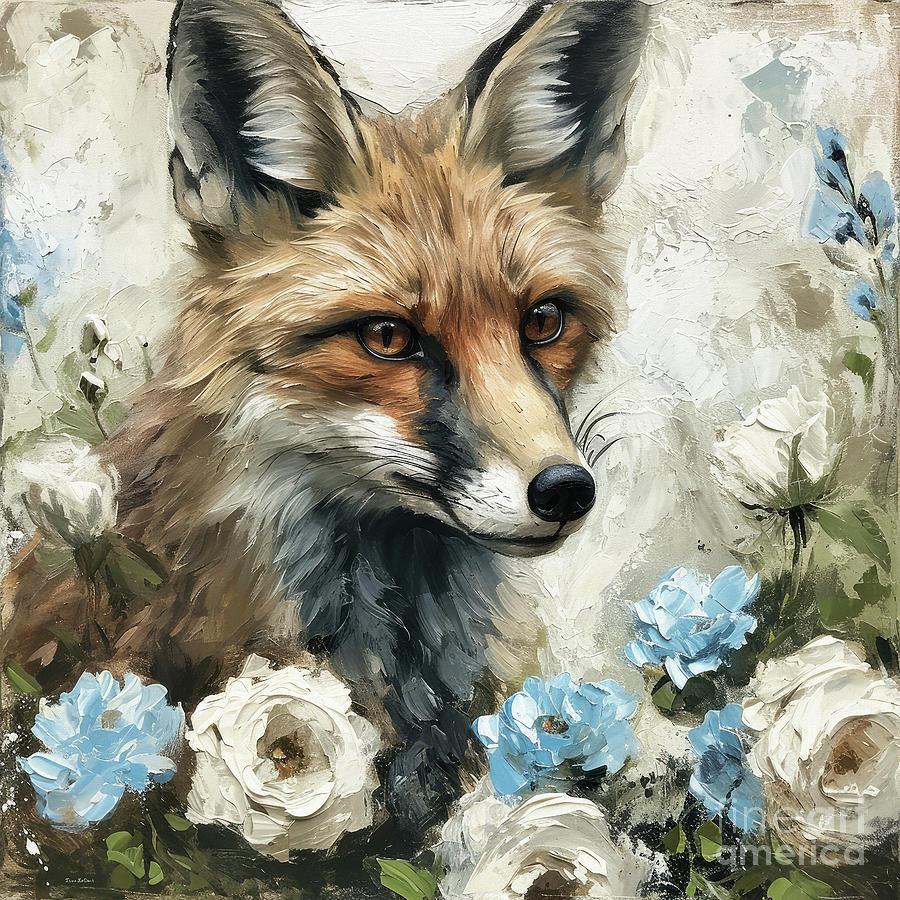 Beautiful Fox Painting by Tina LeCour