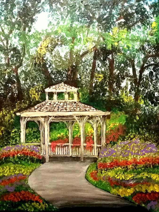 Architecture Painting - Beautiful Gazebo by Irving Starr