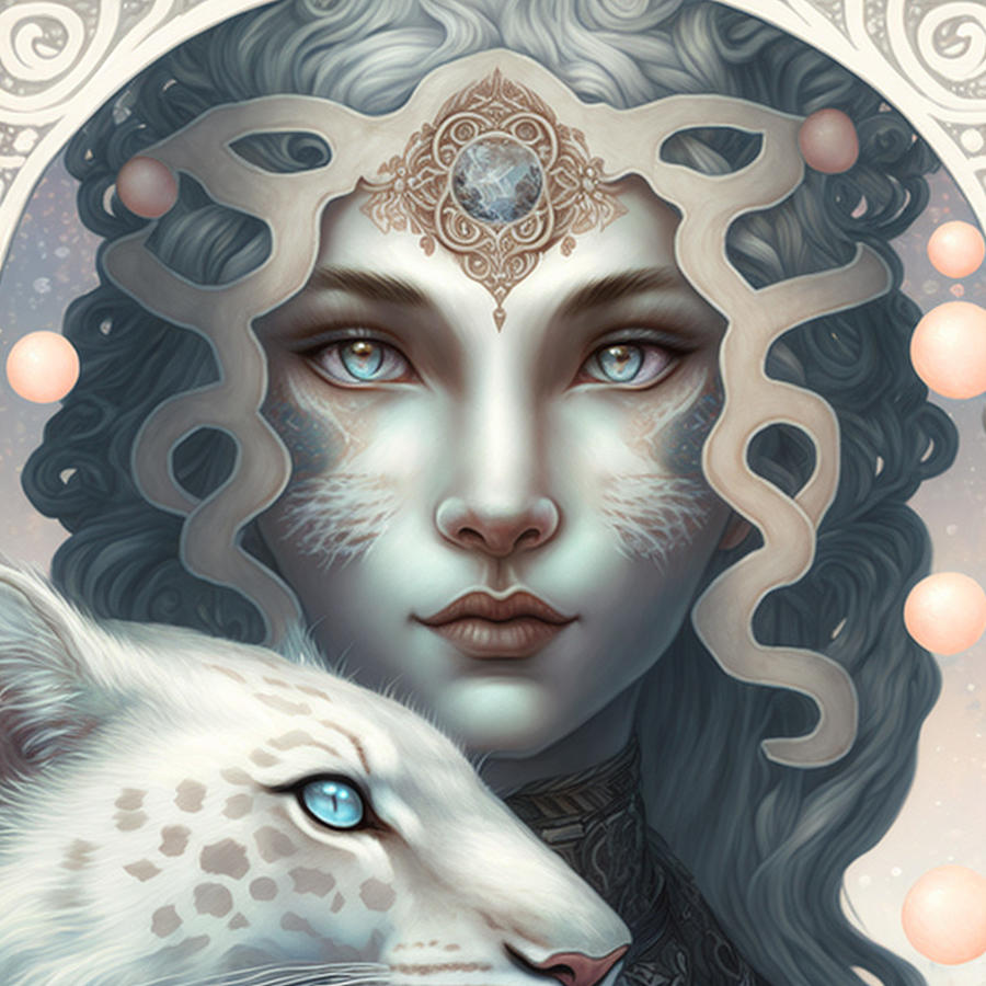 Beautiful Girl And Leopard Digital Art by Kailooma X TheDol - Fine Art ...