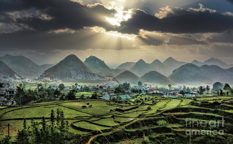 Beautiful Ha Giang Landscape Vietnam Photograph by Chuck Kuhn