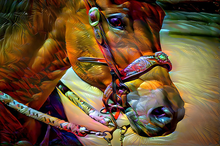 Magical Horse Mixed Media by Debra Kewley