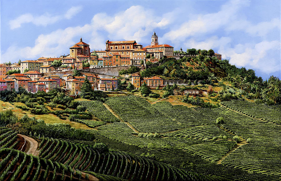 Wine Painting - Beautiful La Morra by Guido Borelli