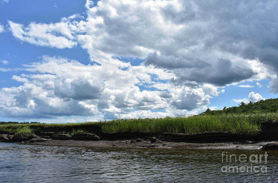 Beautiful Landscape With Marsh Grass And A Tidal River Photograph By Dejavu Designs Fine Art