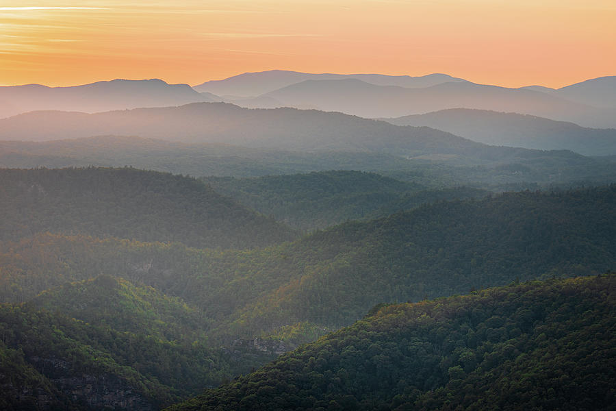 Beautiful Linville Gorge Hawksbill Mountain North Carolina Photograph by Jordan Hill
