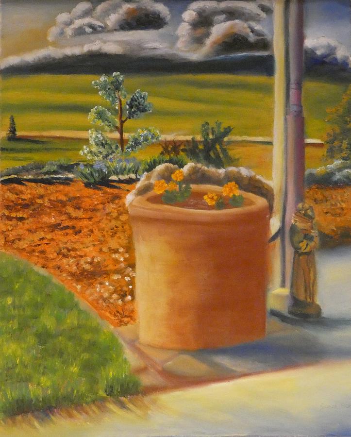 Beautiful Marigolds Painting by Joseph Eisenhart